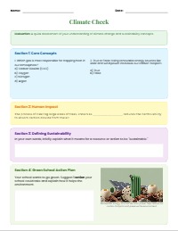 Climate Check: Evaluating Environmental Sustainability Understanding
