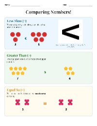 Understanding Number Comparisons