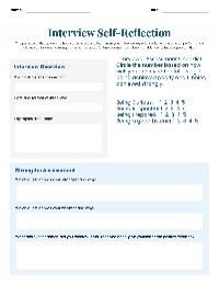 Guide to Interview Self-Reflection