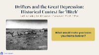 Drifters and the Great Depression