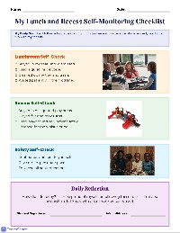 Lunch and Recess Behavior Contract
