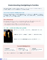 Understanding and Responding to Gaslighting