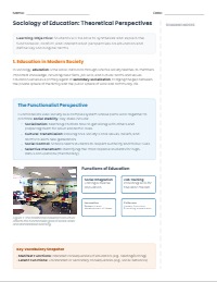 Sociology of Education Study Guide