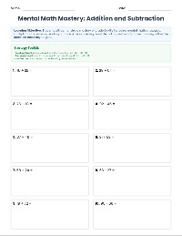Third Grade Skills Assessment