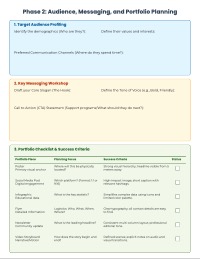 Social Issue Awareness Promotional Portfolio Planner
