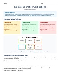 Science Fusion: Types of Scientific Investigations
