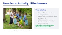 Earth Day: Becoming Litter Superheroes