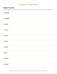 Interactive High-Frequency Spelling Mastery Packet