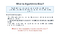 Understanding Algorithmic Bias