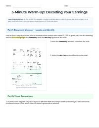 Paycheck Terminology Review