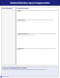 Cornell Notes: The Skeletal System