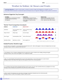 Air Masses and Weather Change Dynamics