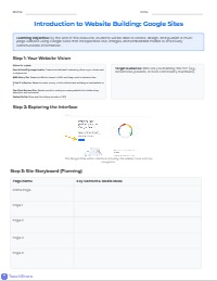 Building Your First Website with Google Sites