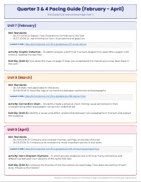 3rd Grade ELA Yearly Pacing Guide