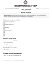 Grade 7 Mathematics: Mastering Decimal Operations
