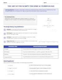 Drama Terminology and Objective Summarization Study Guide