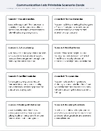 Professional Non-Verbal Communication Cards