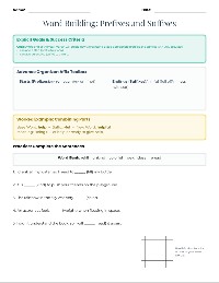 Mastering Prefixes and Suffixes