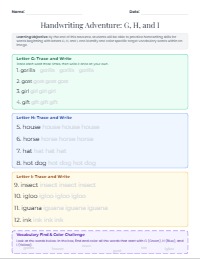 Letter Tracing and Object Identification Fun