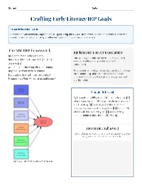 Crafting Early Literacy IEP Goals