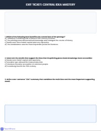 Mastering Central Ideas Through Collaborative Analysis