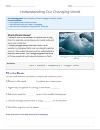 Climate Change Worksheets