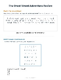 Vowels and Vowel Pairs