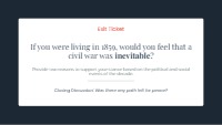 Road to Civil War: Key Turning Points