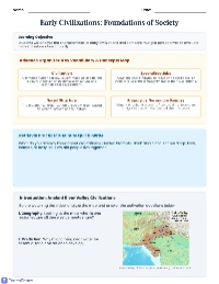Foundations of Early Civilizations