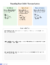 Understanding Your Child's Nervous System