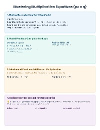 Solving One-Step Equations