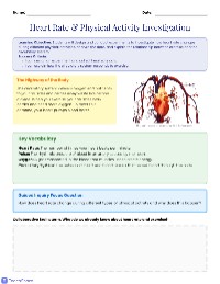 Heart Rate Investigation Lab