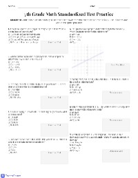 7th Grade Math Practice Test