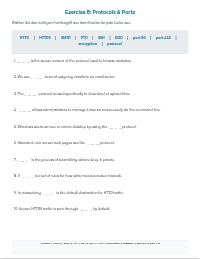 Networking Fundamentals IT English Gap-Fill Series