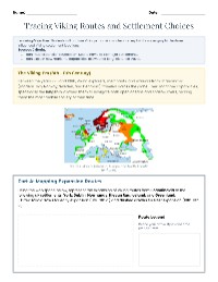 Tracing Viking Routes and Settlement