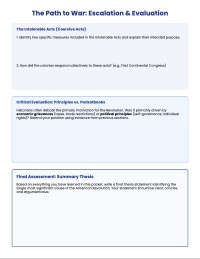 Causes of the American Revolution Packet