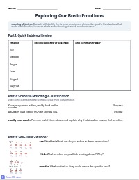 Emotional Scenario Matching Game