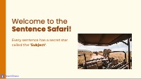 Finding the Subject of a Sentence
