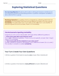 Sorting Questions: Statistical or Not?
