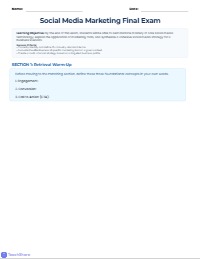 Comprehensive Social Media Marketing Final Examination