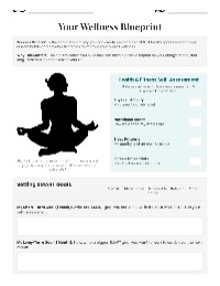 Creating Your Wellness Blueprint