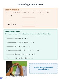 Contraction Homework Fun