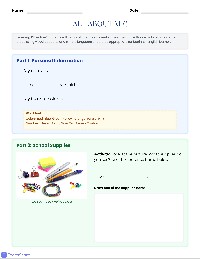 What I Know Assessment