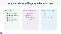 Exploring Growth Over Time