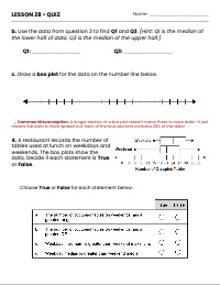 Interpreting Box Plots and Statistics