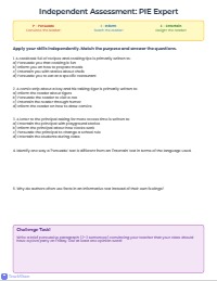 Mastering Author's Purpose: Five Day Workshop