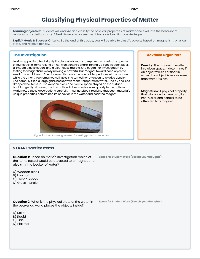 STAAR Mastery: Physical Properties of Matter