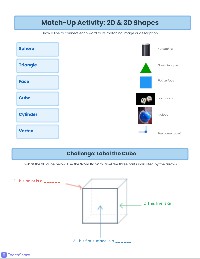 Spatial Terms Matching Worksheet
