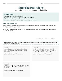 Scenario Cards: Spot the Boundary