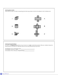 3D Shapes, Nets, and Number Patterns Assessment